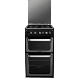 Hotpoint HUG52G Double Oven Gas Cooker in Graphite